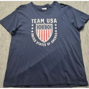 Team USA official navy blue graphic t-shirt XXL 100% cotton Olympics Sports